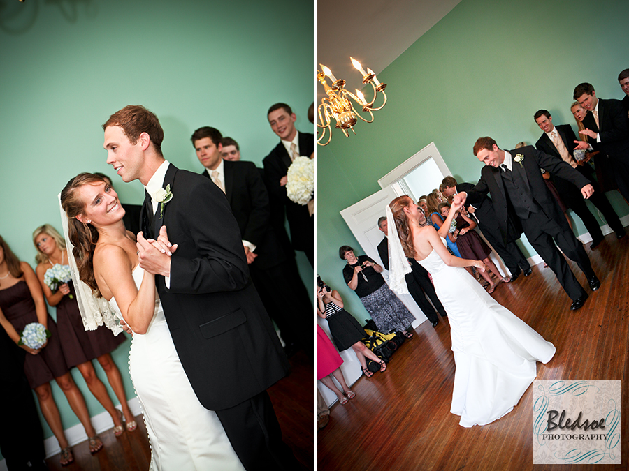 First dance as bride and groom. Wedding at The Dent House in Chattanooga, TN. © Bledsoe Photography