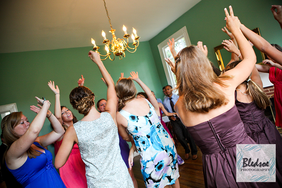 Guest dancing at reception. Reception at The Dent House in Chattanooga, TN. © Bledsoe Photography