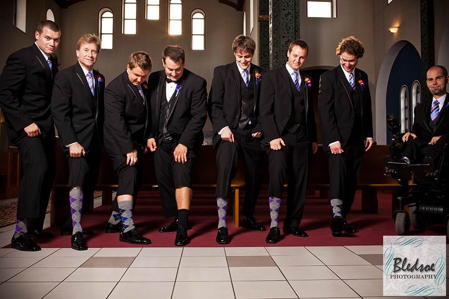 Groomsmen's argyle socks atBashakes wedding at Holy Trinity Greek Orthodox Church, Nashville. ©Bledsoe Photography
