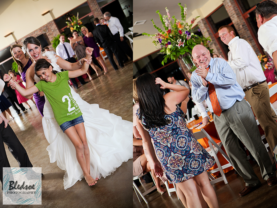 Guests dancing at reception at Hunter Valley Farm, Knoxville wedding photographer