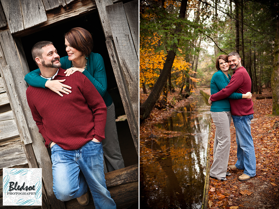 Portrait in fall at Cades Cove barn, Knoxville photographer, Bledsoe Photography