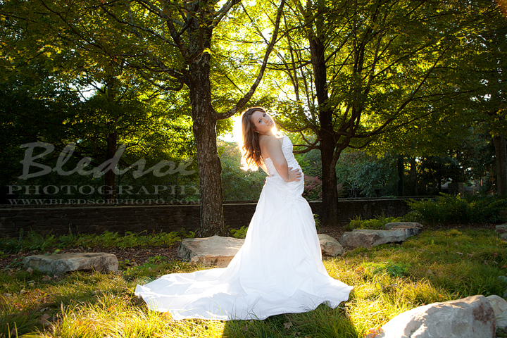 Knoxville bridal portrait, Knoxville wedding photographer, © Bledsoe Photography