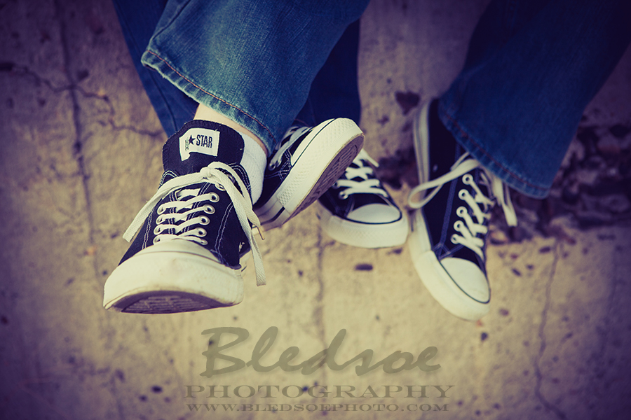 Fall engagement photos in the Old City, Converse Chuck Taylors, Knoxville wedding & engagement photographer, © Bledsoe Photography