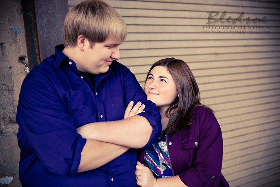 Fall engagement photos in the Old City, Knoxville wedding & engagement photographer, © Bledsoe Photography