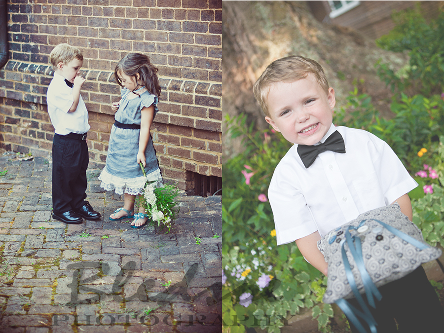 Ring bearer and flower girl at Glenmore Mansion wedding. Knoxville Wedding Photographer. © Bledsoe Photography