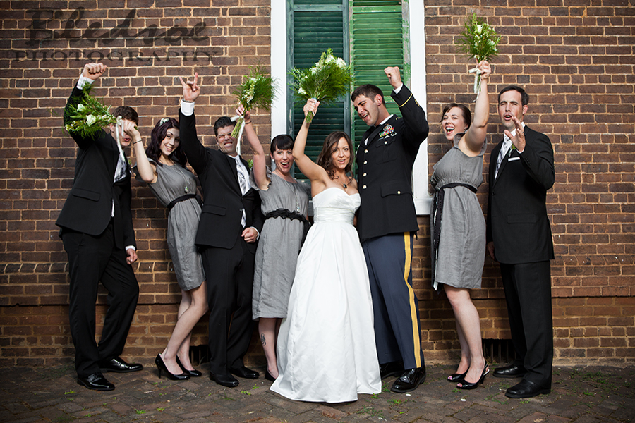 Wedding party at Glenmore Mansion wedding. Knoxville Wedding Photographer. © Bledsoe Photography