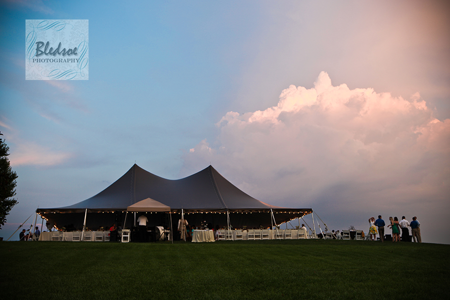 Reception tent at Chateau Selah © Bledsoe Photography Knoxville