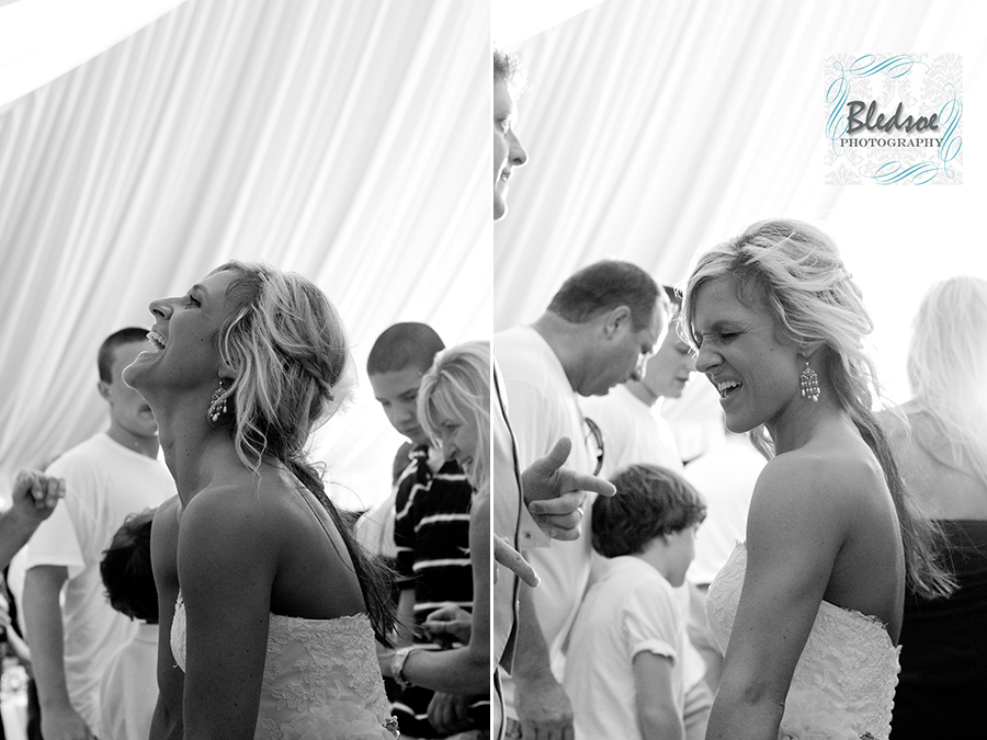 Bride dancing at Chateau Selah © Bledsoe Photography Knoxville