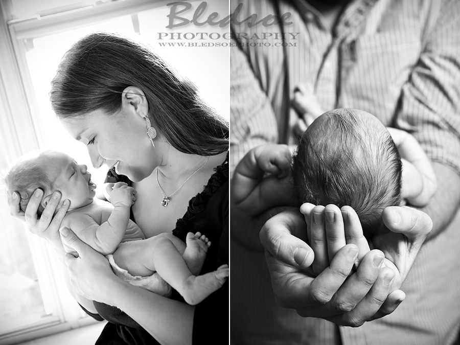 Knoxville newborn baby photographer, © Bledsoe Photography