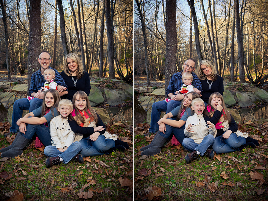 Fall family portraits of Lindsay Family on farm in Crab Orchard, TN © Bledsoe Photography