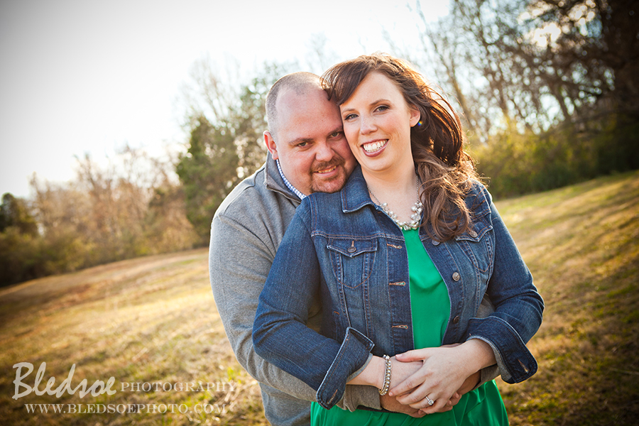 Engagement photo session at Melton Hill Lake © Bledsoe Photography