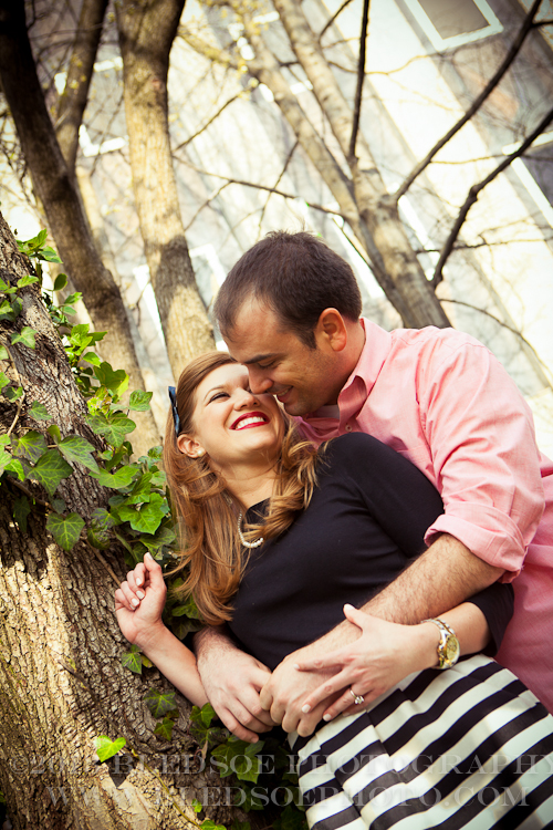 Danielle and Thomas engagement session at Market Square @Bledsoe Photography