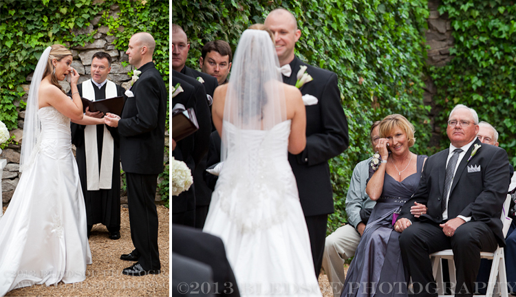 mother of the groom crying at knoxville botanical gardens wedding, knoxville wedding photographer, ©Bledsoe Photography