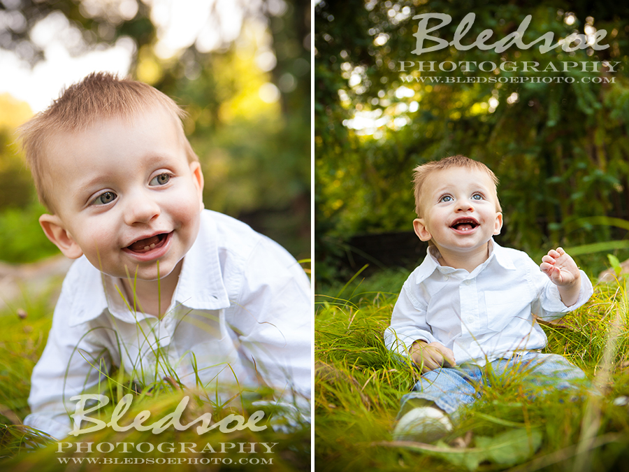 Family portrait photo session at Knoxville Botanical Gardens © Bledsoe Photography