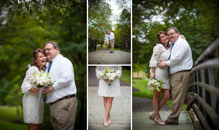 Small, intimate wedding at Campbell Station Park gazebo, doctor and nurse, © Bledsoe Photography