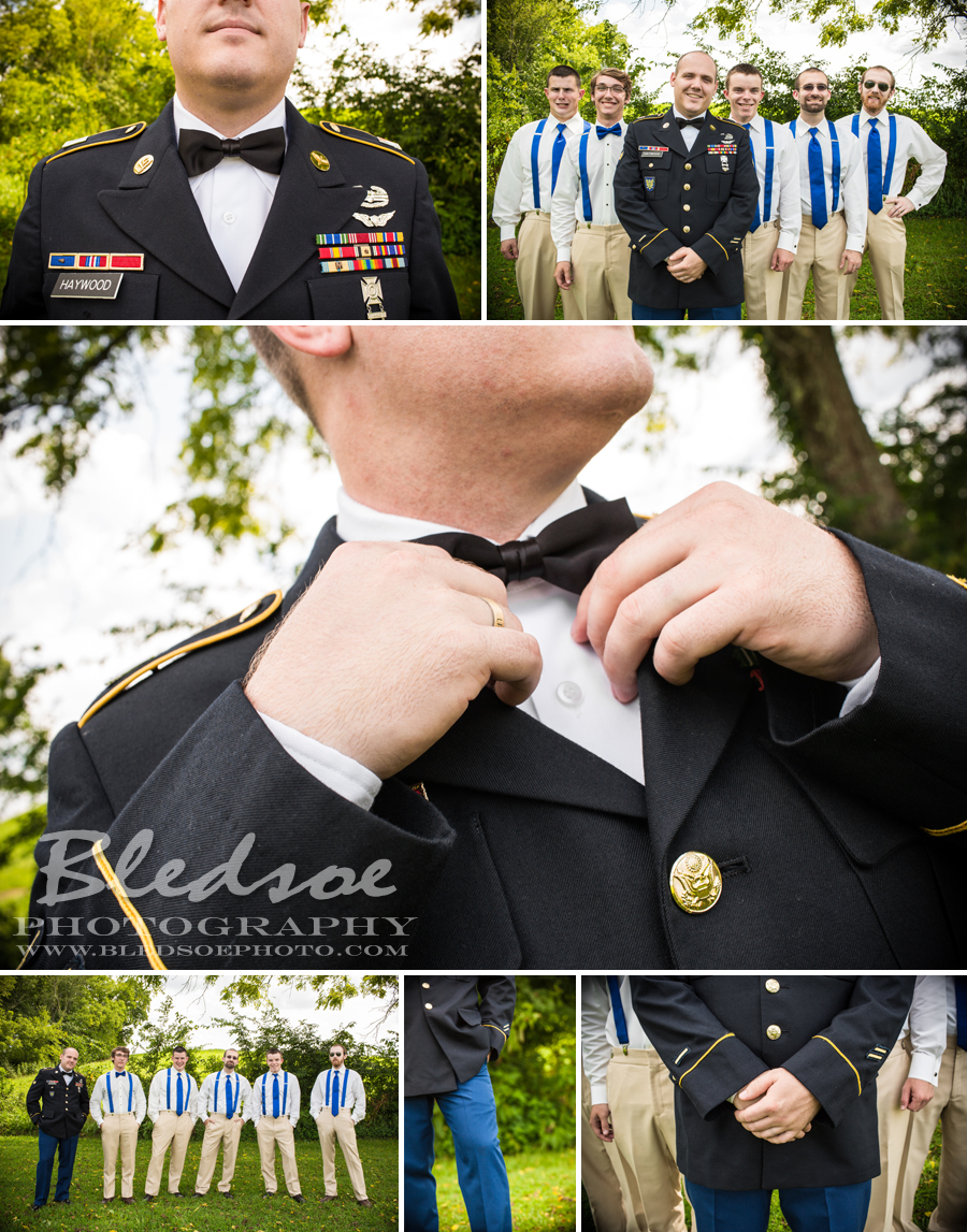 Army groom, Army wedding, Twin Cedar Farm, military wedding in Knoxville, blue military wedding