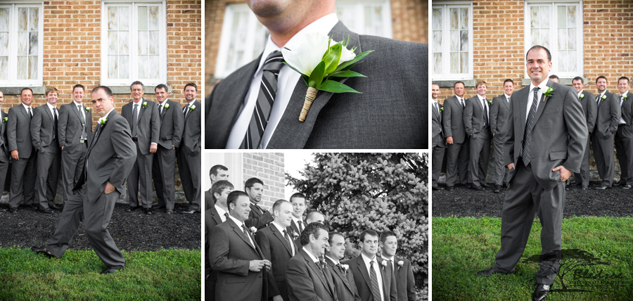 Gray suit for wedding, groomsmen in gray suit, first baptist sevierville wedding, bledsoe photography