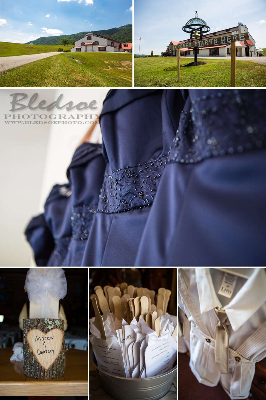 the stables lafollette tn wedding navy khaki coral