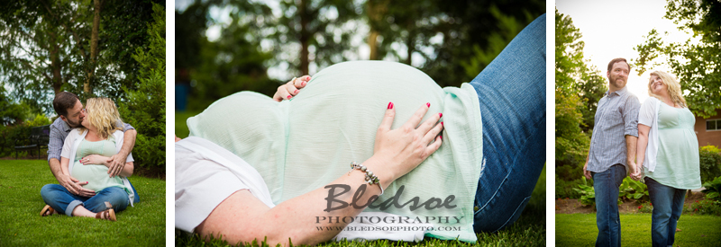 garden maternity portrait photo in knoxville © Bledsoe Photography