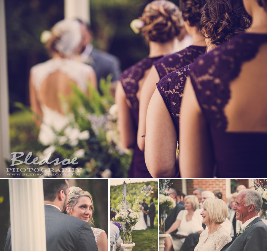 backyard wedding on the lake, purple, gray, gold, lavender, knoxville tn wedding photographer photography