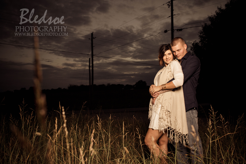 knoxville engagement photo session ft loudon lake fall field autumn sunset Bledsoe 