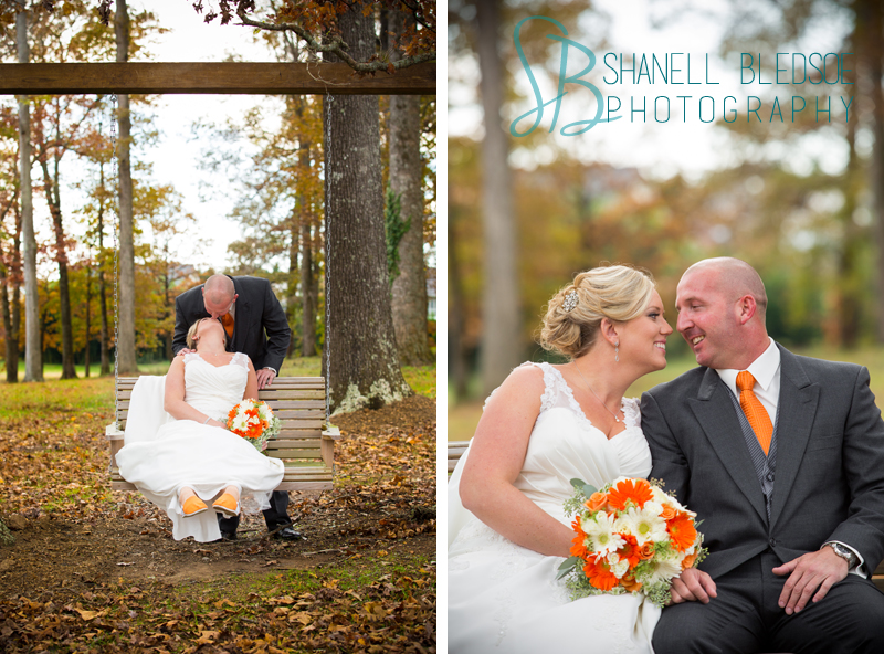 bride and groom, legacy springs event center, knoxville wedding  photographer, bledsoe photography, orange and white wedding