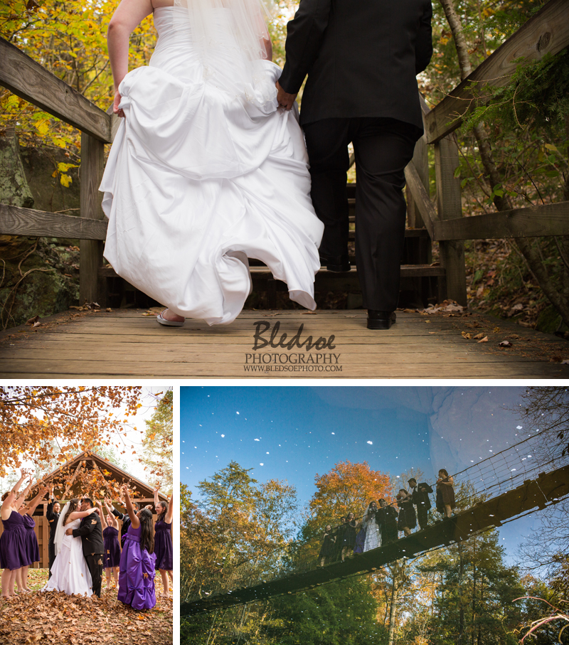 Fall Wedding in Dayton, TN, Fall Creek Falls, © Bledsoe Photography