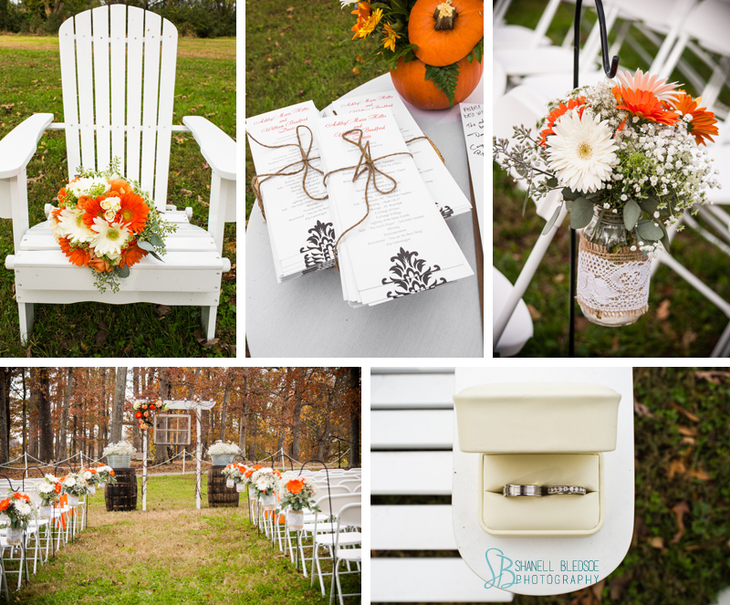 arbor, legacy springs event center, Knoxville wedding  photographer, Bledsoe photography, orange and white UT Vols wedding