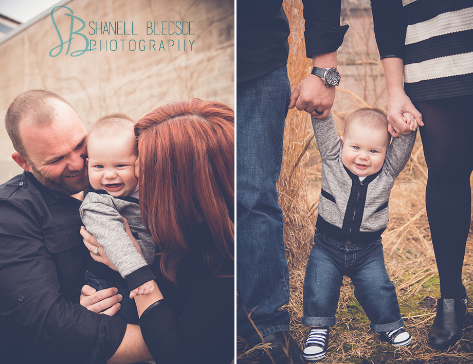 Winter 6 month old photos with family in Knoxville, Tennessee, Shanell Bledsoe 