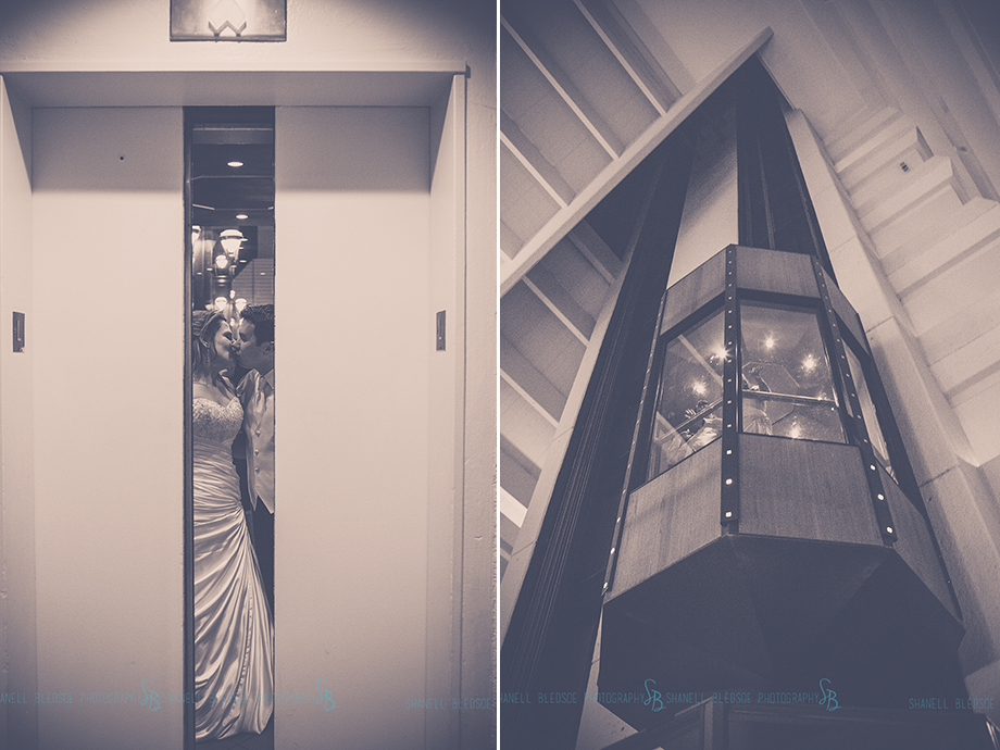 43-knoxville-wedding-reception-photography-kissing-elevator-marriott-downtown