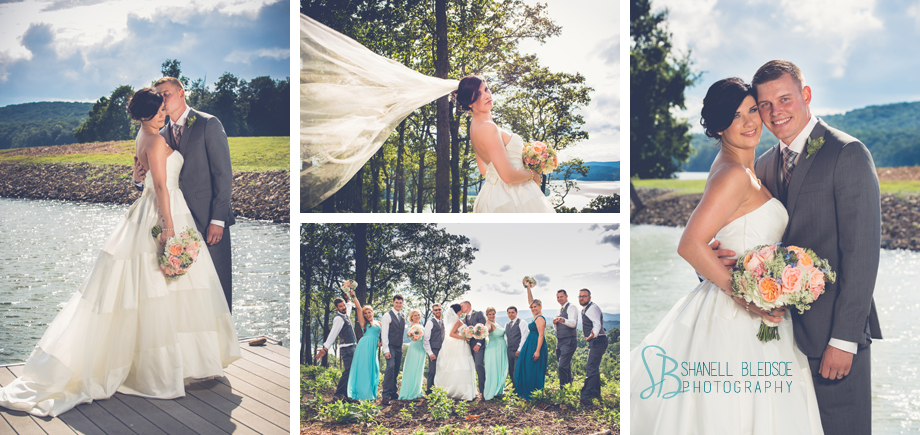 Macri-Waagmeester wedding by the lake, watts bar lake, lakeside wedding, grande vista bay, shanell bledsoe photography, windy wedding, rainy wedding