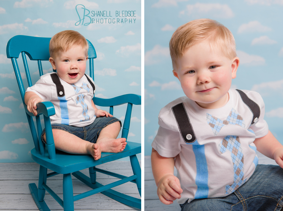 1 year old photos, Knoxville child and baby photographer, shanell bledsoe photography, clouds, rocking chair