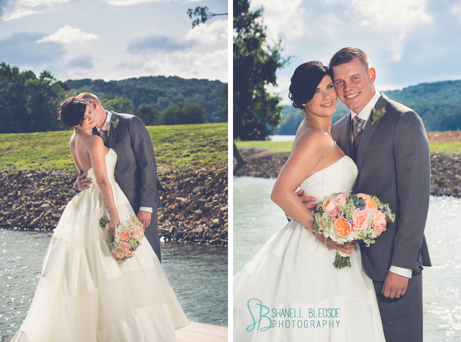 Lakeside wedding, grande vista bay, rockwood, tennessee, shanell bledsoe photography, bride and groom, waterfront