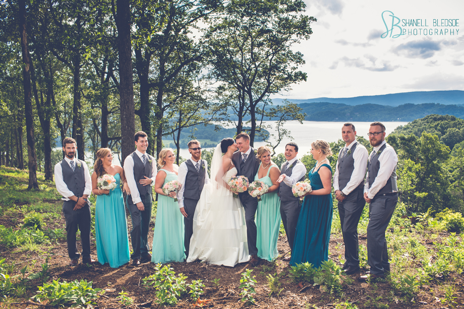 Lakeside wedding, grande vista bay, rockwood, tennessee, shanell bledsoe photography, wedding party, waterfront