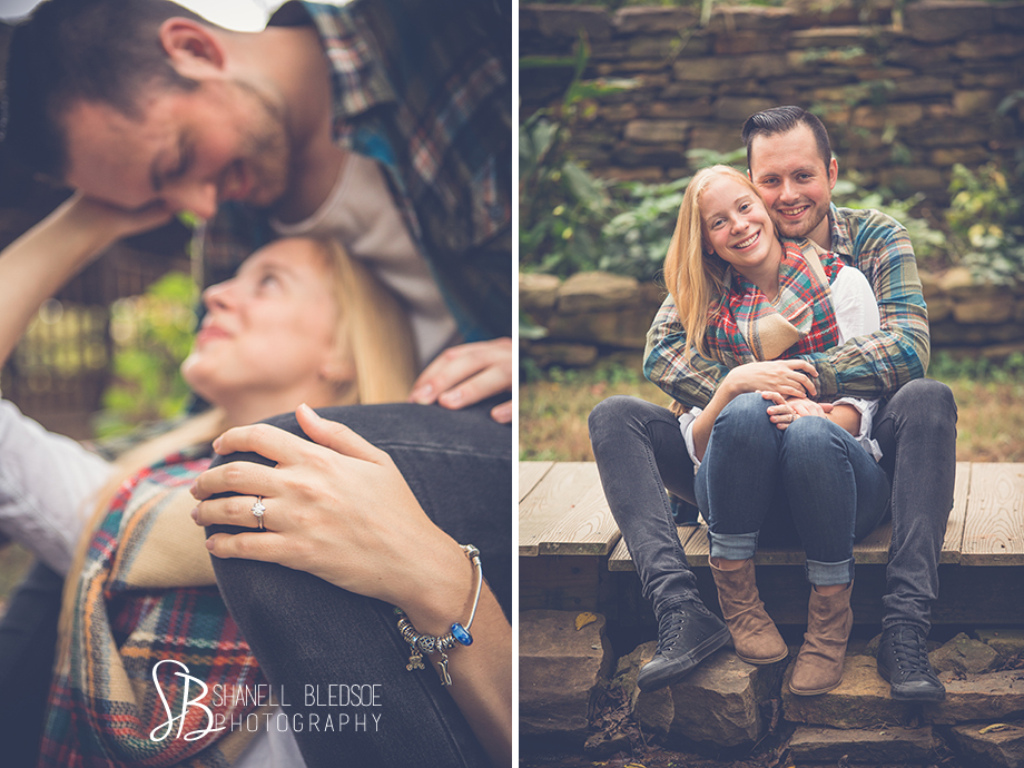 Shanell Bledsoe Photography, autumn engagement photos at Ijams Nature Center, Knoxville