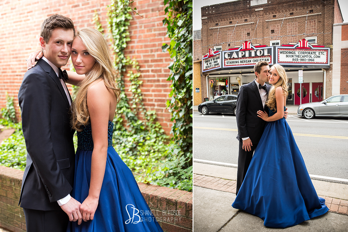 Berean Christian School prom 2016, royal modest dress, Callie Corum, capitol theatre, Maryville, Tennessee