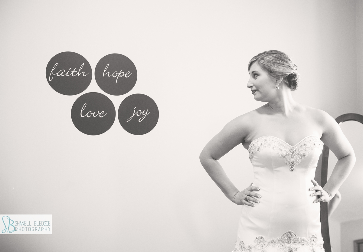 bride, faith, hope, love, joy sign