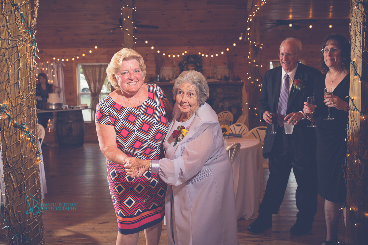 grandmother dancing at wedding