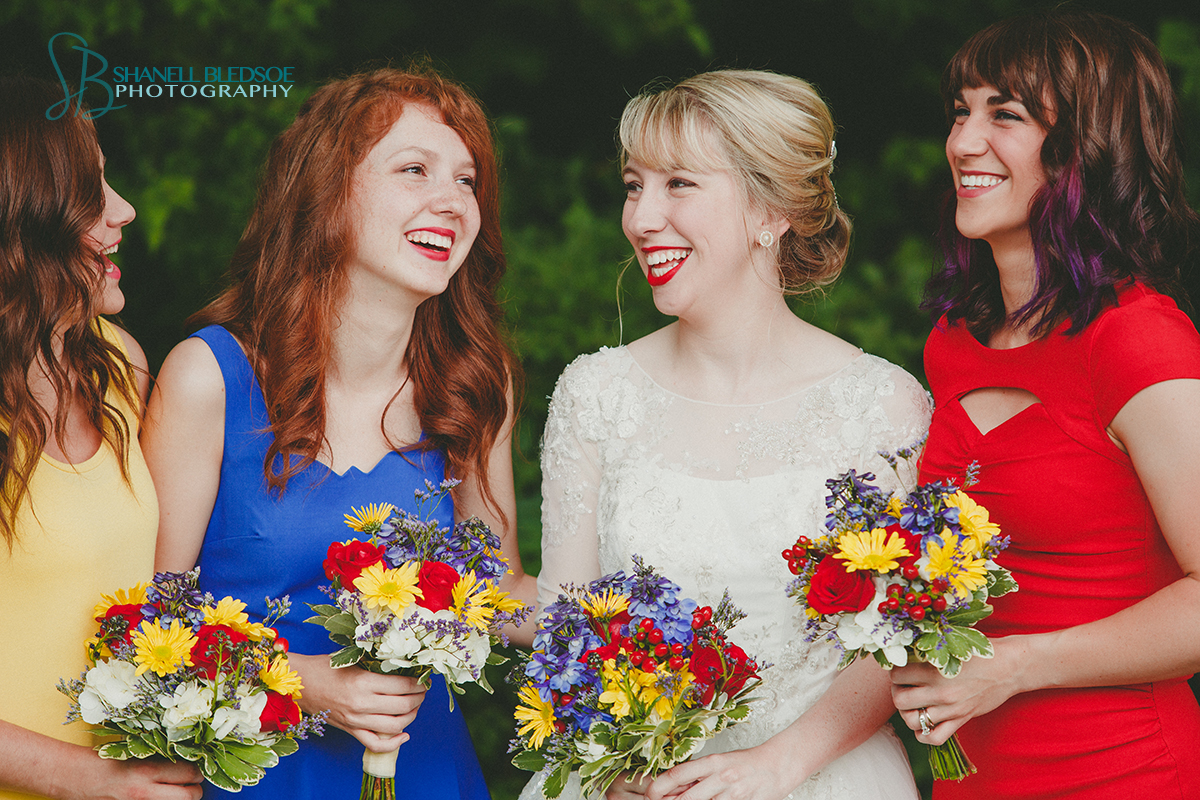 wedding-party-bridesmaids-primary-colors-yellow-blue