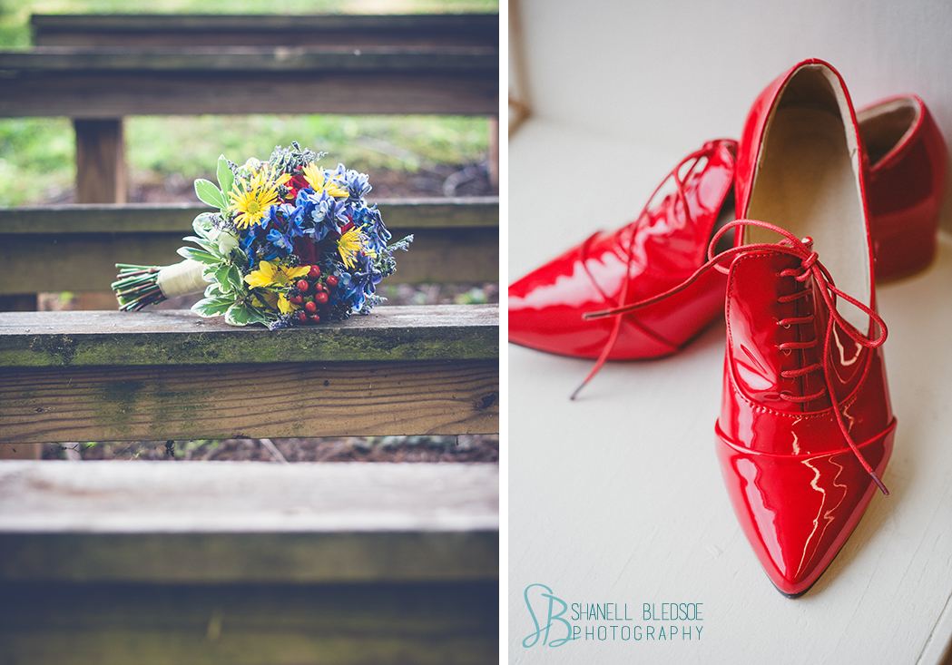 red-patent-wedding-shoes-blue-bouquet