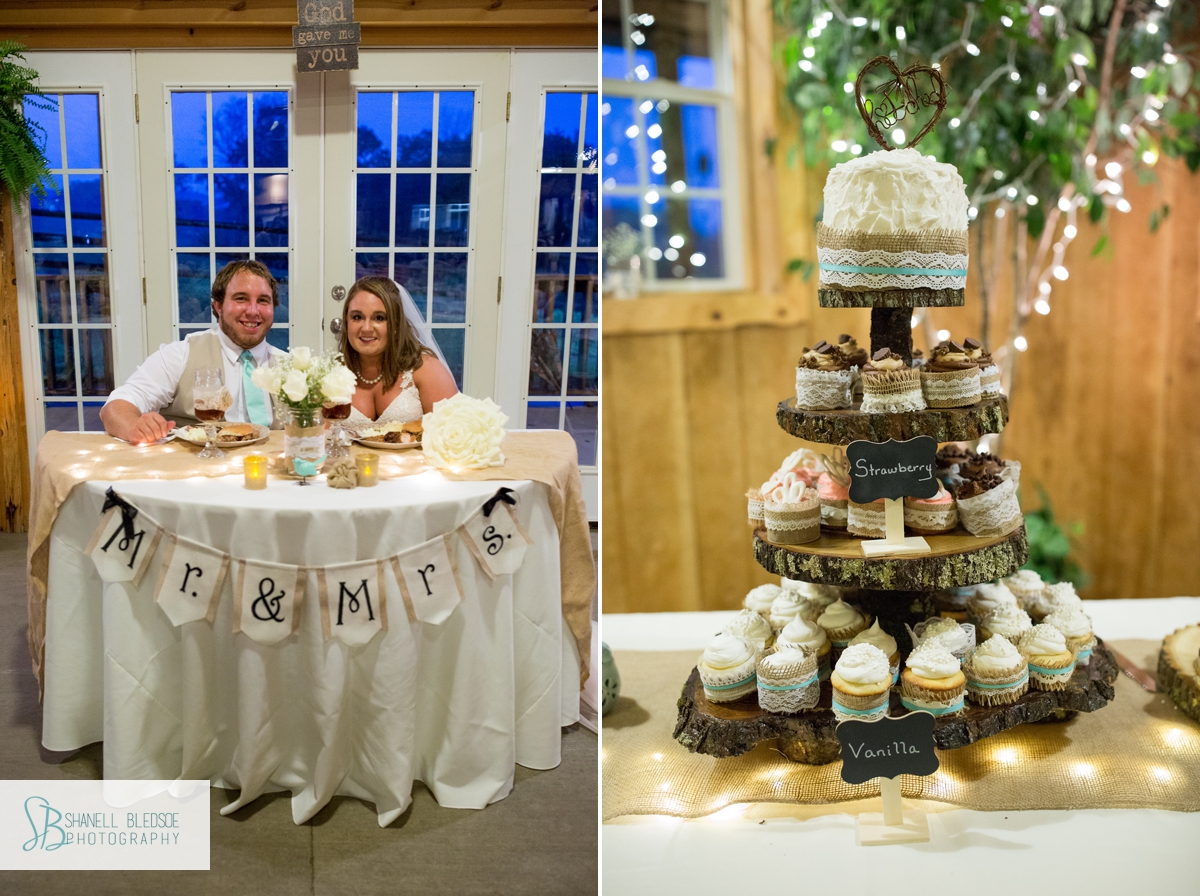 rustic-wedding-reception-burlap-cupcakes-sweetheart-table