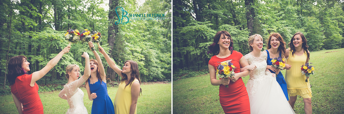 comic-book-wedding-party-bridesmaids-primary-colors-yellow-blue-red