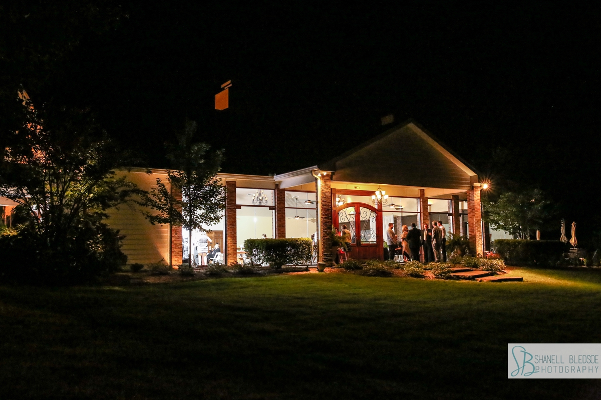 The Pavilion at Hunter Valley Farm wedding reception at night