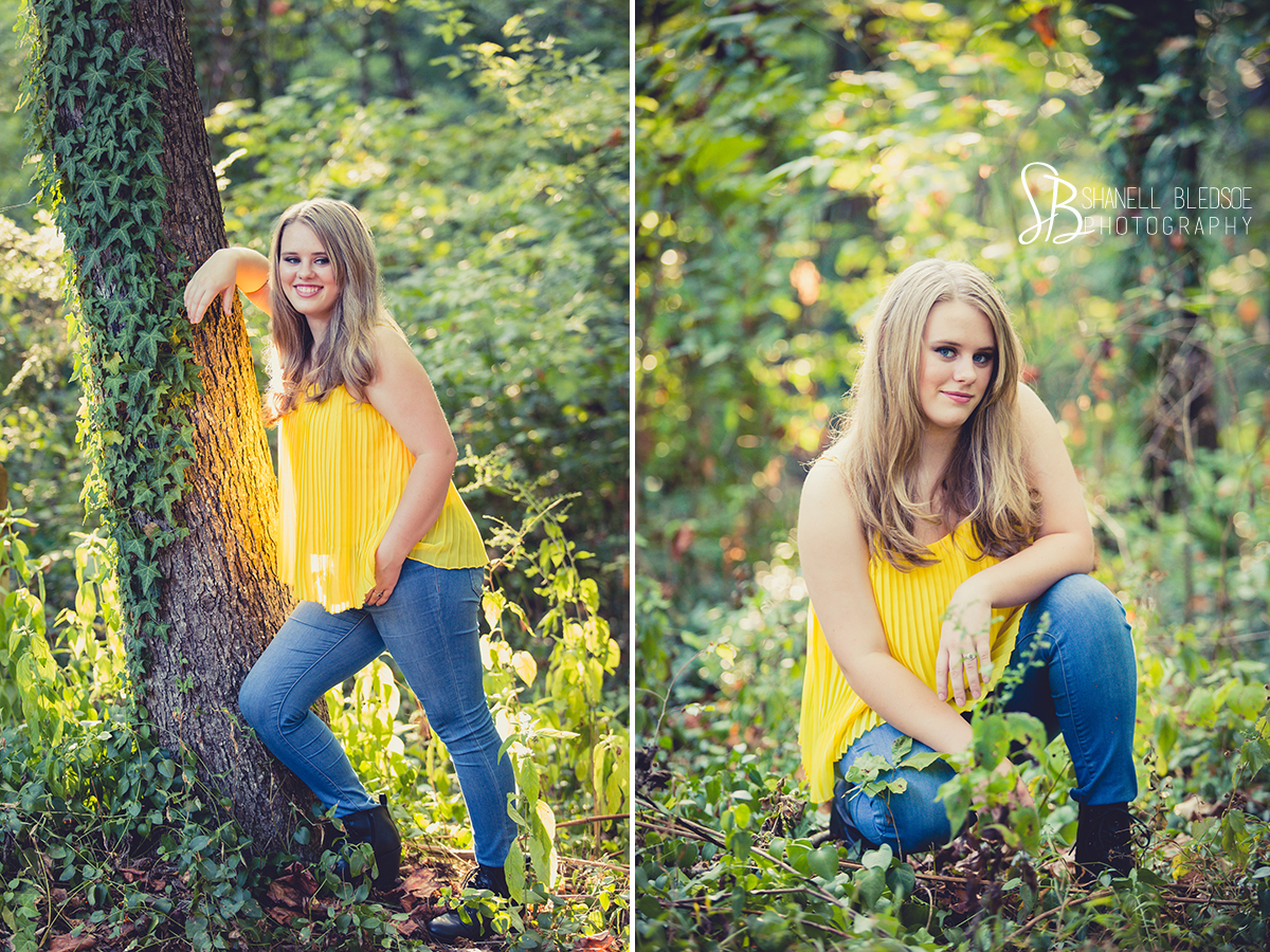 Senior photos at Ijams Nature Center in Knoxville