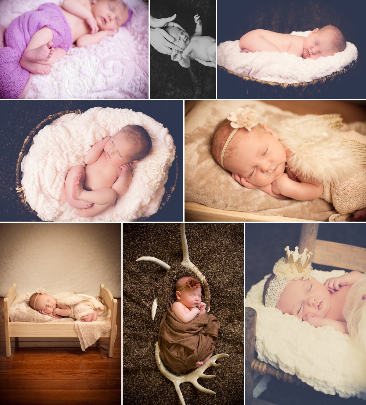 Newborn baby photographer photos in Knoxville TN