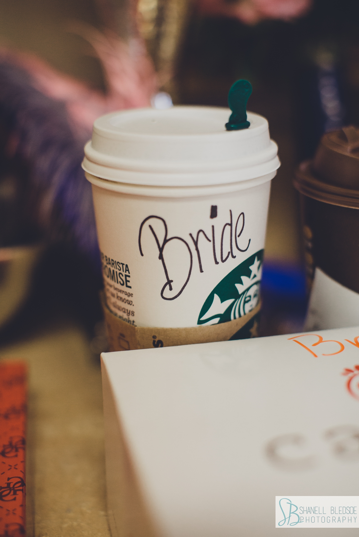 Starbucks cup with Bride