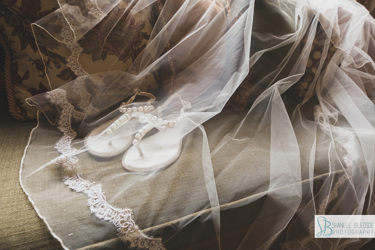 pearl sandals mother's lace veil grandview wedding