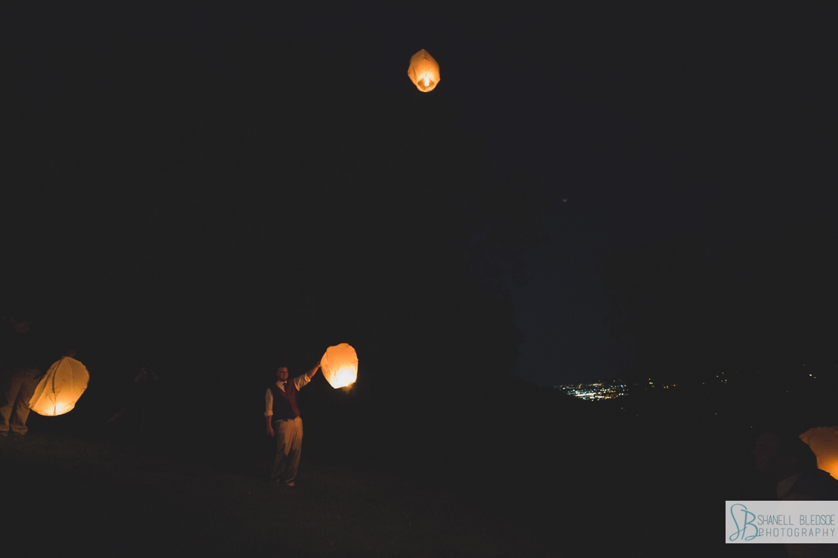 Chinese Lanterns wedding reception at Grandview Rock City Lookout Mountain