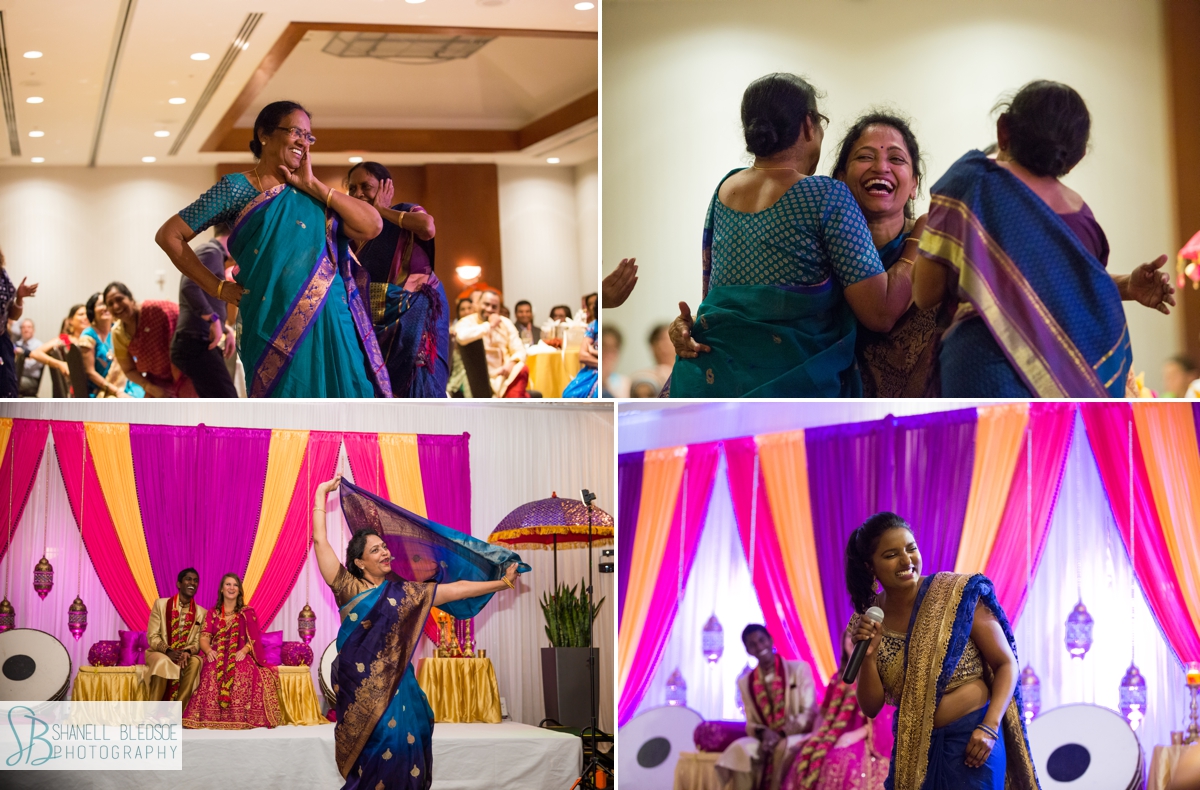 dancing family Nashville Sangeet Indian wedding