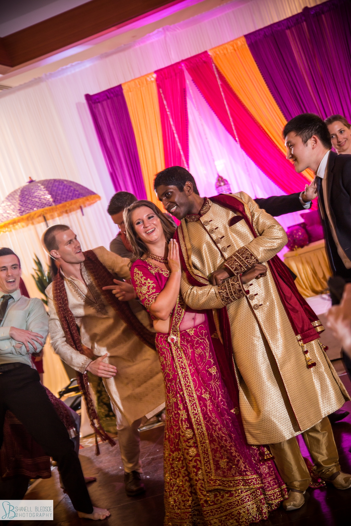 dancing bride and groom Nashville Sangeet Indian wedding bollywood choreography